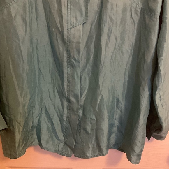 Partner’s By Mervyn’s Vintage Size medium Long Sleeve 100% Silk - Picture 8 of 12